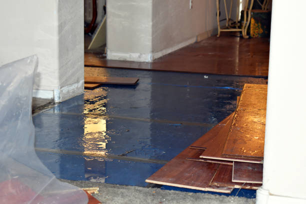 Professional Flood Cleanup technician working in Lindenhurst, NY